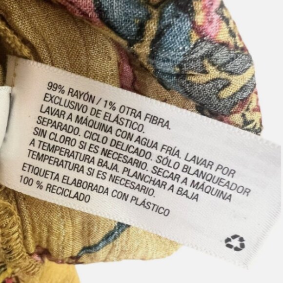 Knox Rose Flutter Sleeve V Neck Multi color Pleasant Top Size med - Picture 5 of 5